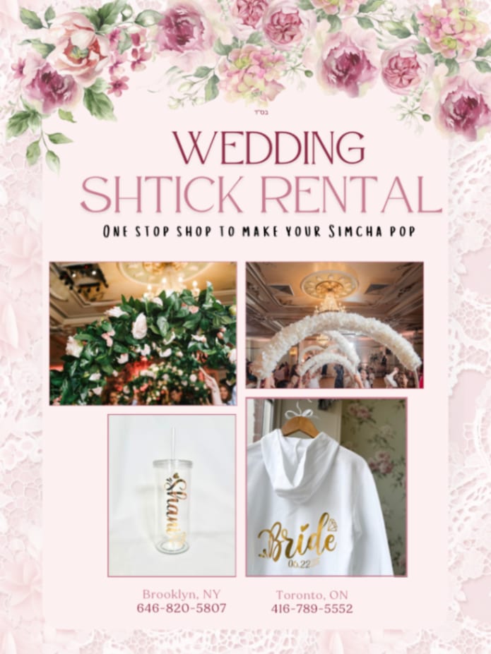 Wedding Shtick Rental
