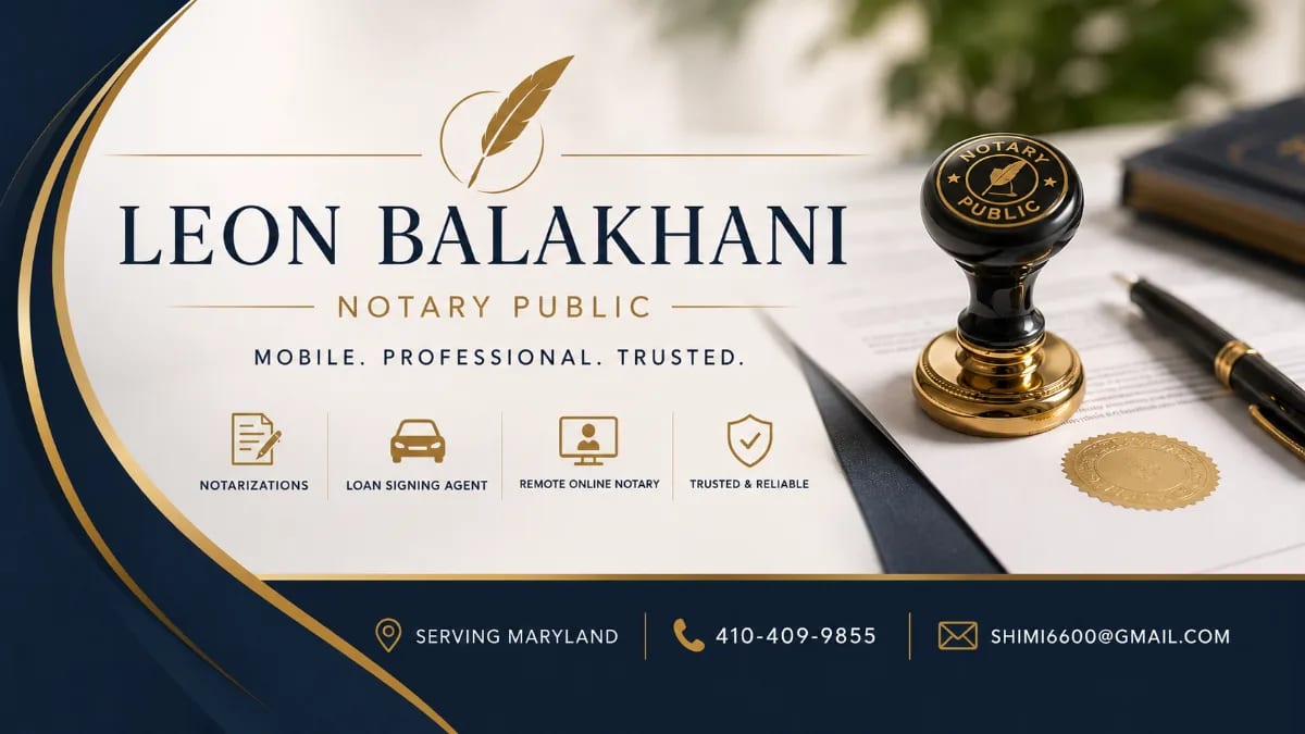 Mobile Notary Public