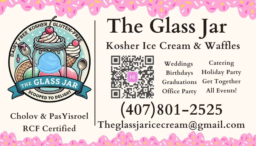 Glass Jar Ice cream